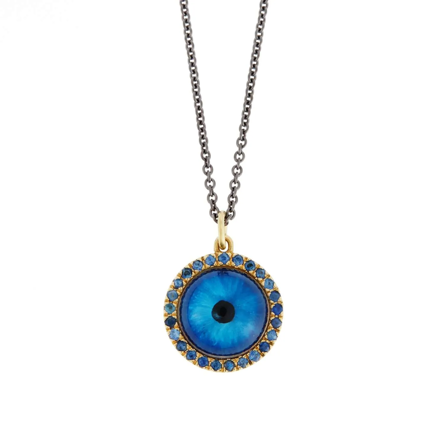 Medium Deep Blue Glass Evil Eye Y-BS-GLASS