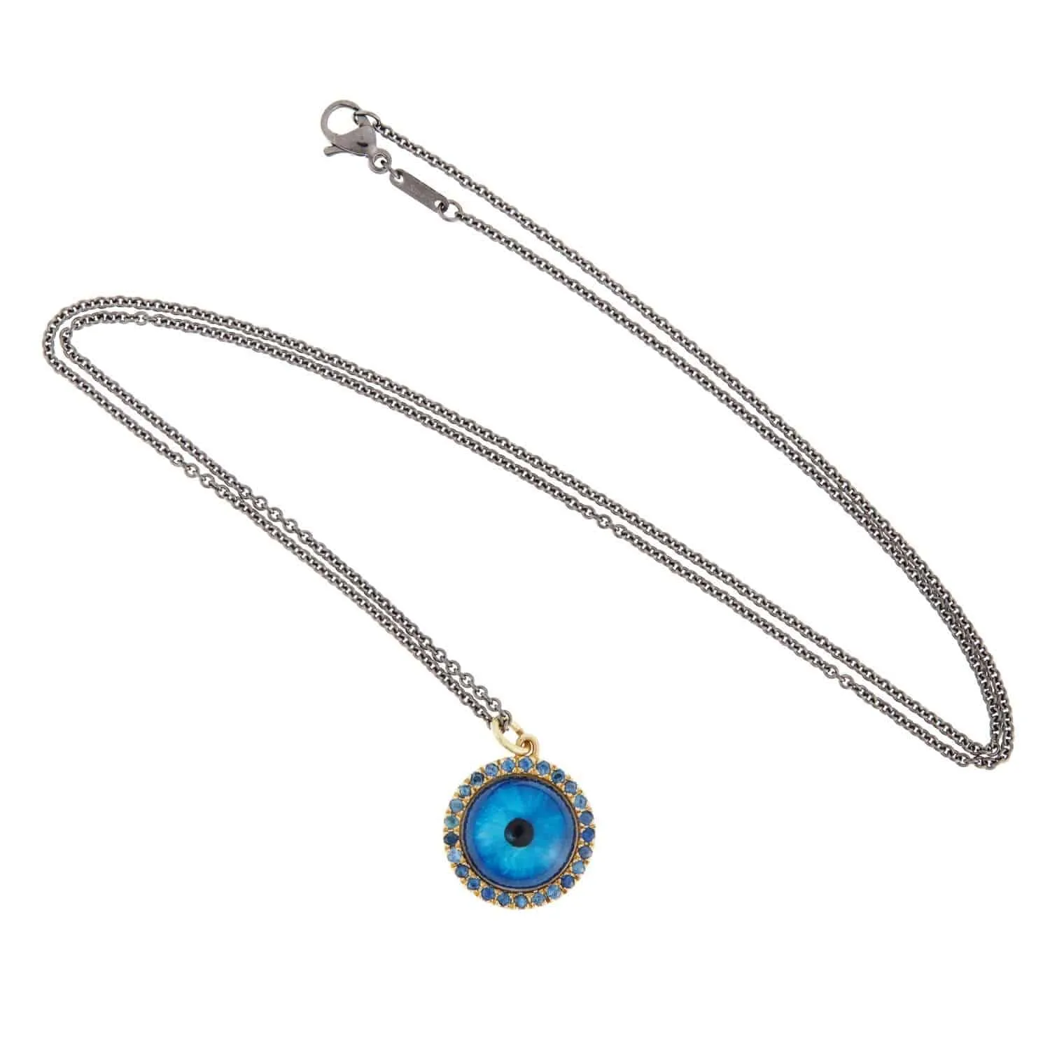 Medium Deep Blue Glass Evil Eye Y-BS-GLASS