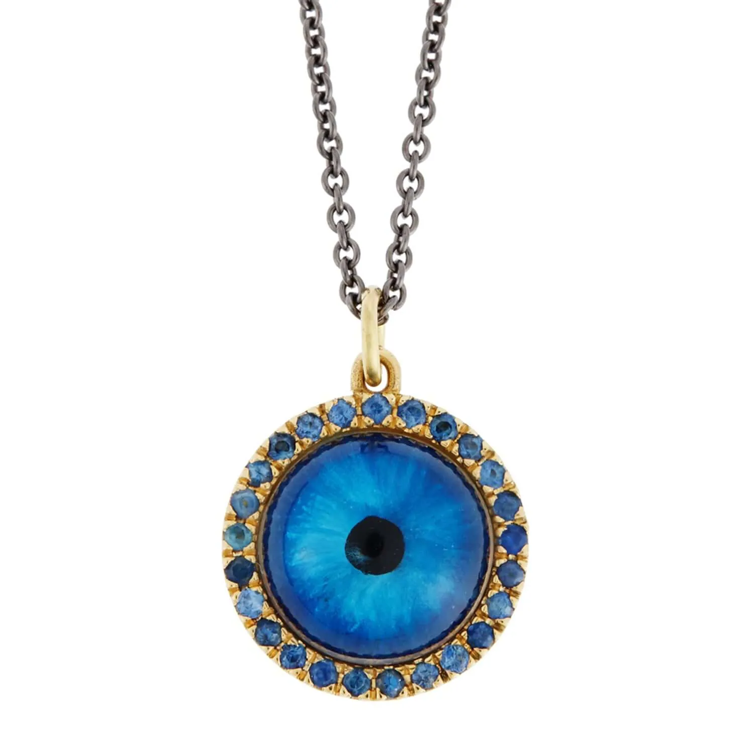 Medium Deep Blue Glass Evil Eye Y-BS-GLASS