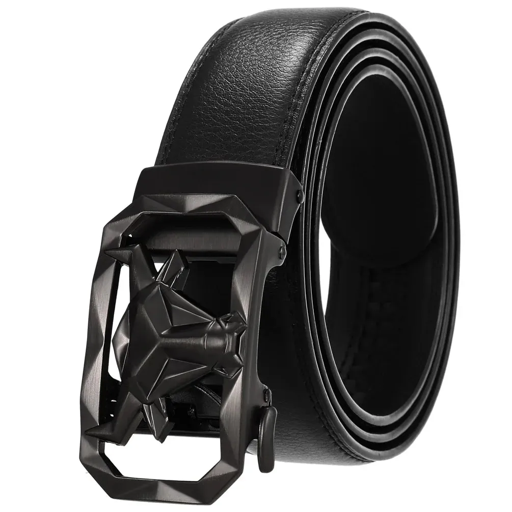 Men Belts Automatic Buckle Belt Genuine Leather High Quality Belts For Men Leather Strap Casual Business Fashion for Jeans