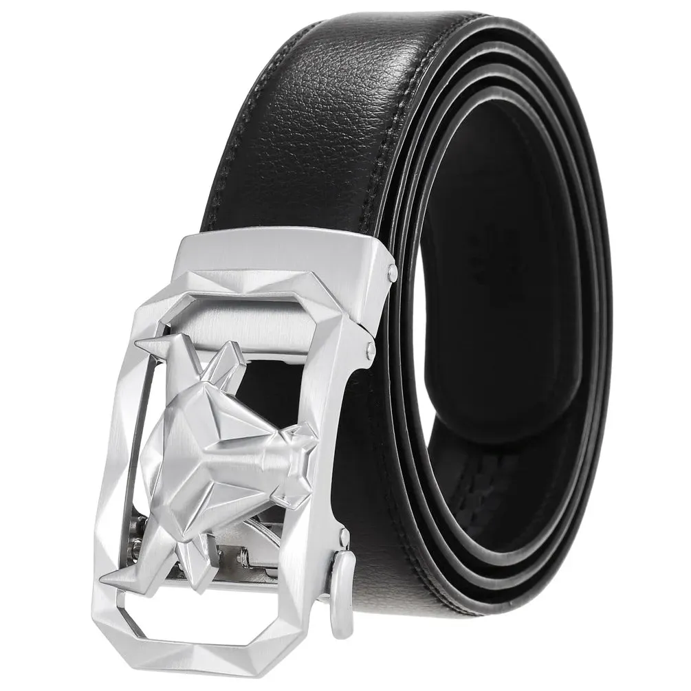 Men Belts Automatic Buckle Belt Genuine Leather High Quality Belts For Men Leather Strap Casual Business Fashion for Jeans