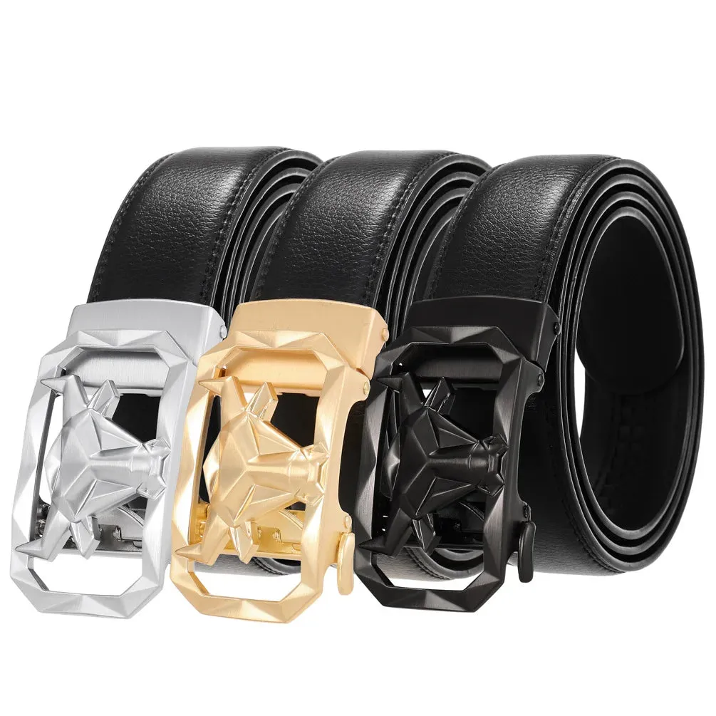 Men Belts Automatic Buckle Belt Genuine Leather High Quality Belts For Men Leather Strap Casual Business Fashion for Jeans