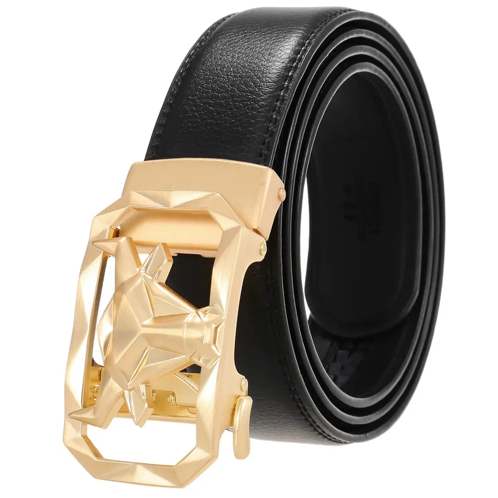 Men Belts Automatic Buckle Belt Genuine Leather High Quality Belts For Men Leather Strap Casual Business Fashion for Jeans
