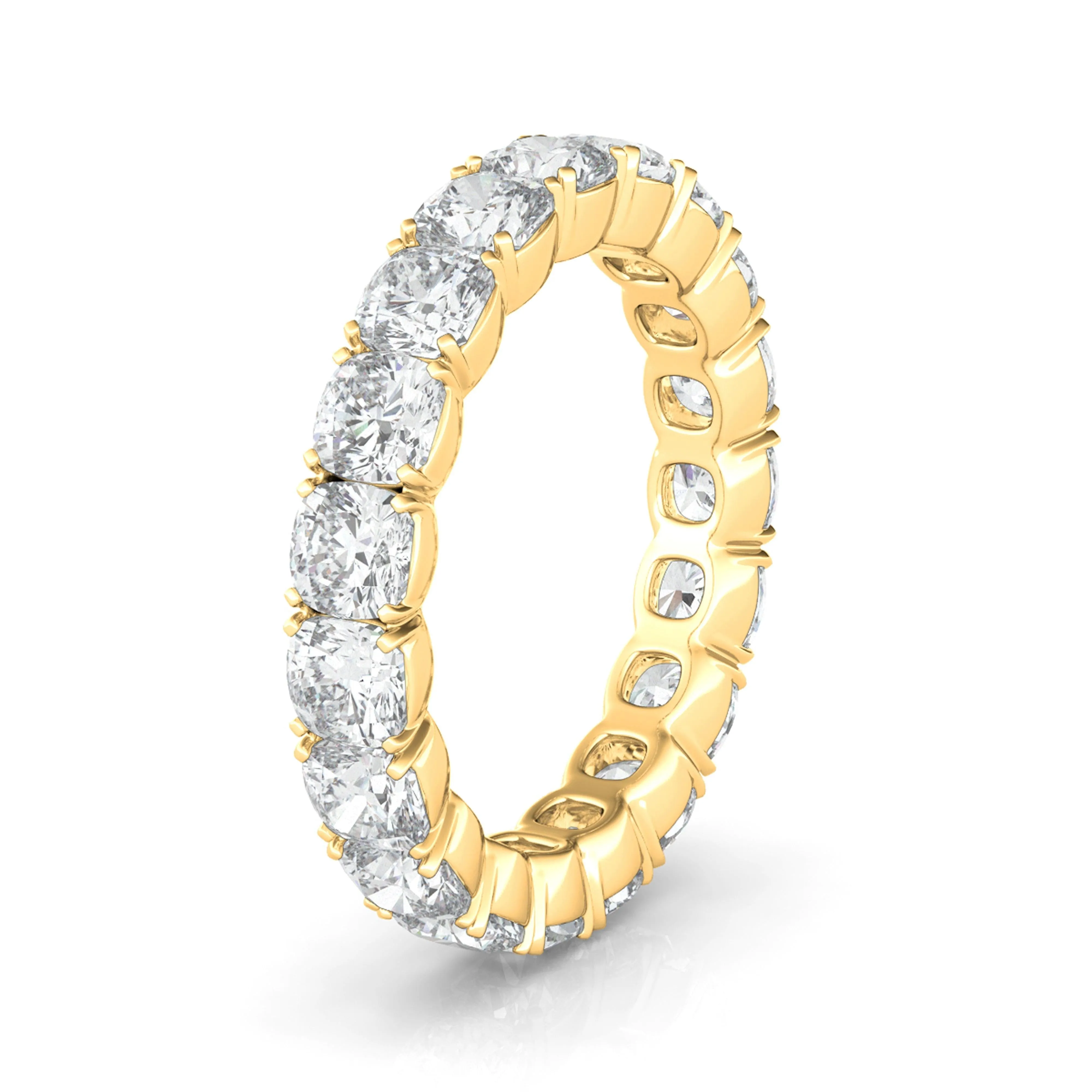 Men's Cushion Cut Eternity Band