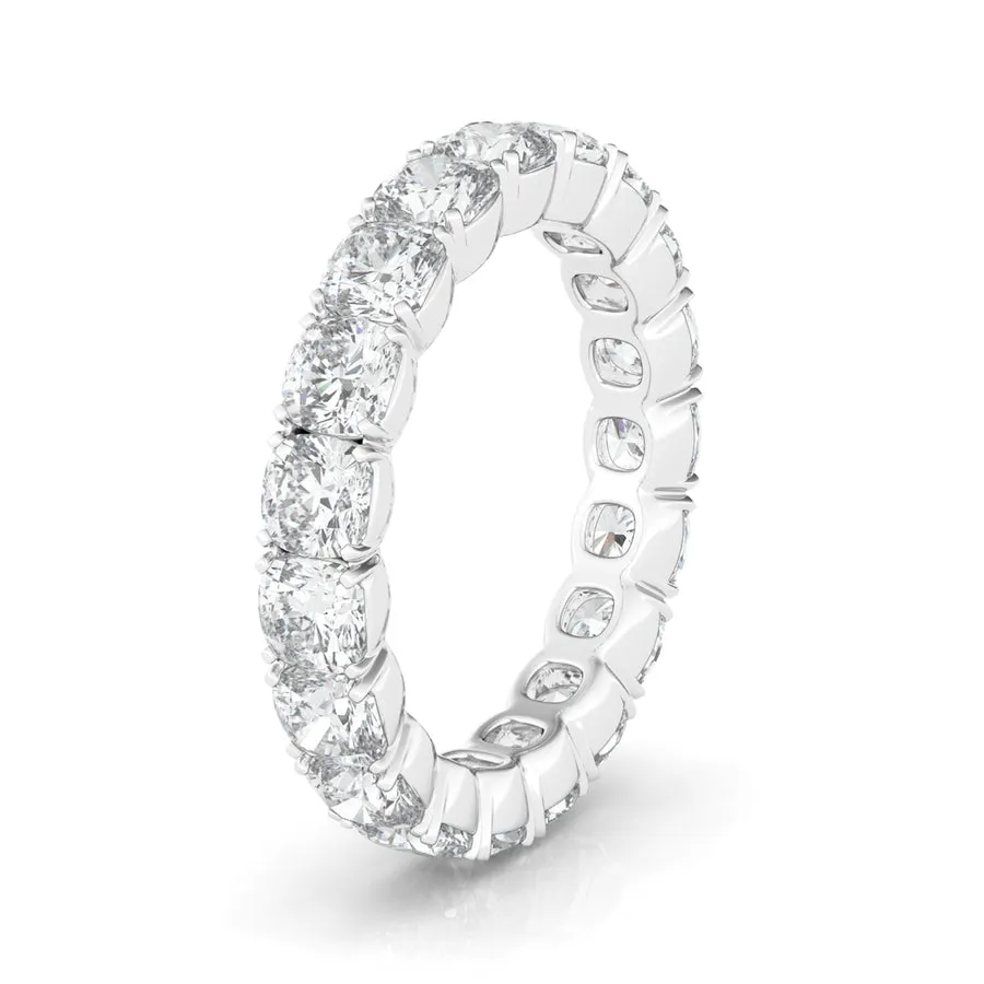 Men's Cushion Cut Eternity Band