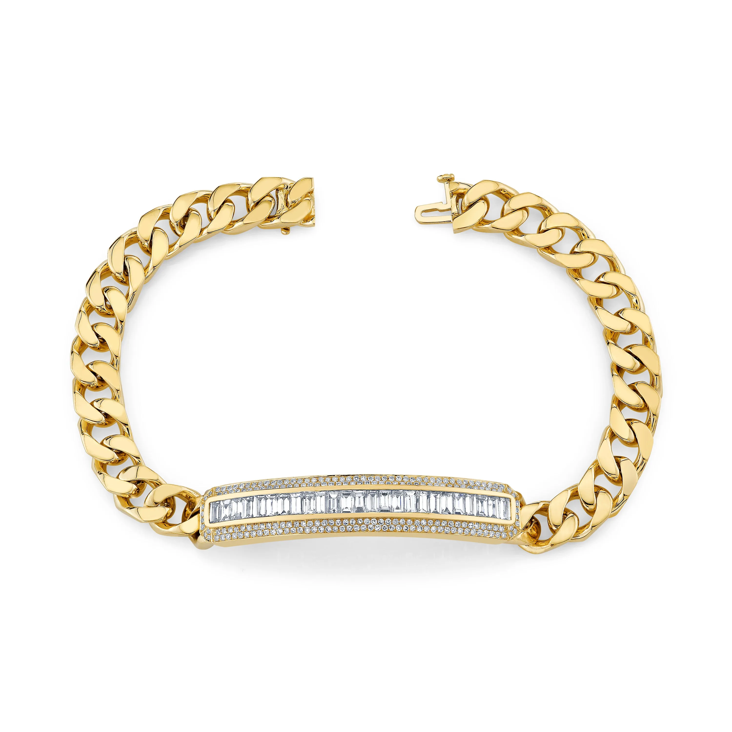 MEN'S MIXED DIAMOND LINK BRACELET