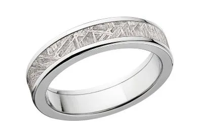 Meteorite Ring Gibeon Wedding Bands Authentic Gibeon Meteorite Wedding Band