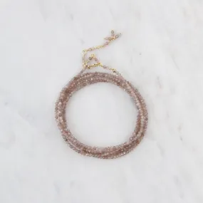 Mink Moonstone Wrap Bracelet & Necklace