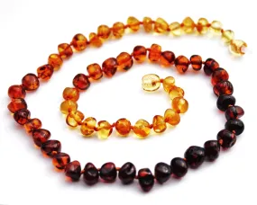 Momma Goose Amber - Baroque Rainbow Baby Necklace