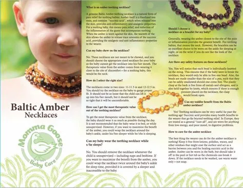 Momma Goose Amber Teething Necklace-Multi