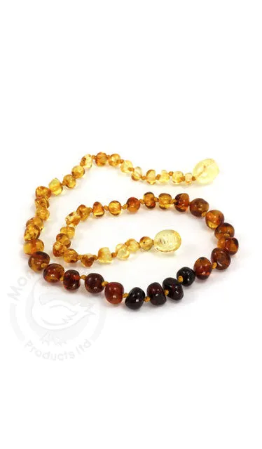 Momma Goose Baltic Amber Baroque Teething Necklace