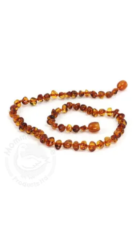 Momma Goose Baltic Amber Baroque Teething Necklace