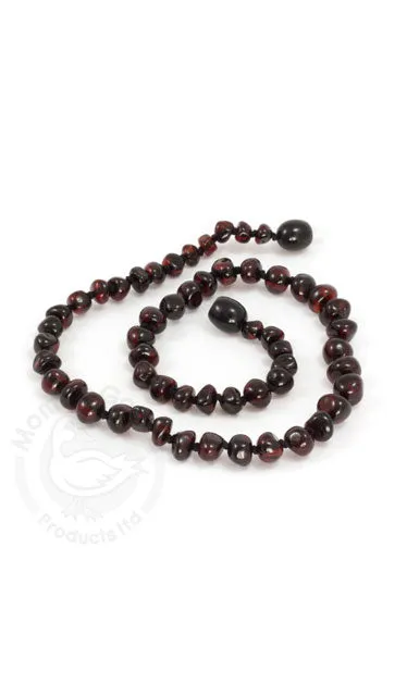 Momma Goose Baltic Amber Baroque Teething Necklace