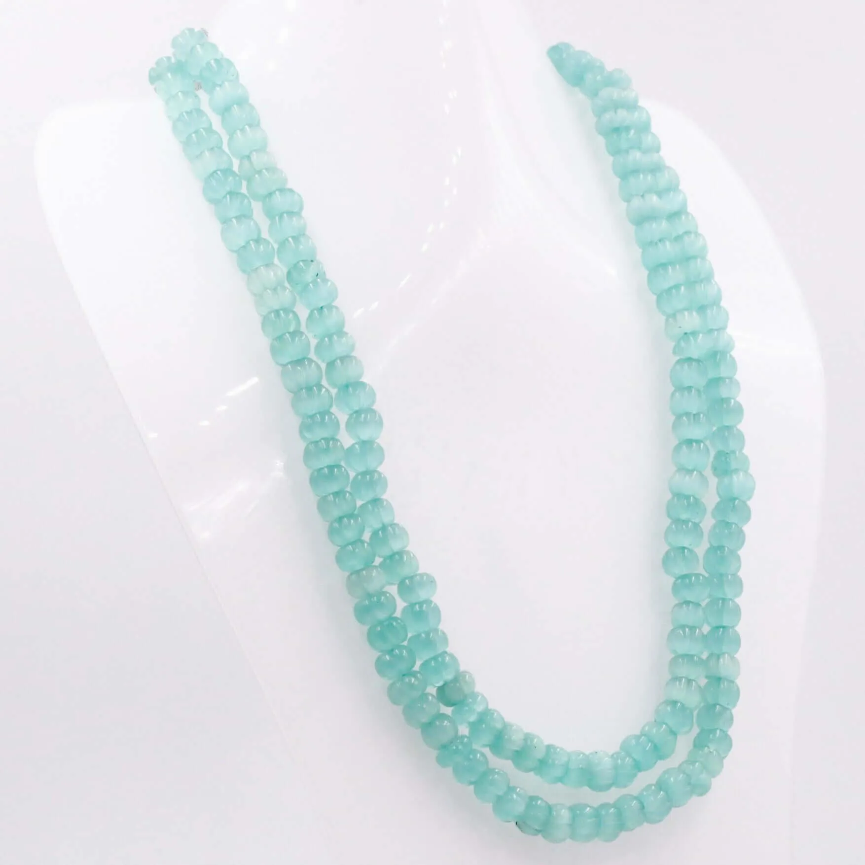 Mona Lisa Quartz Necklace Carved Gemstone Necklace Quartz Necklace Pumpkin Necklace Gemstone Necklace Beaded Necklace SKU: 6143176