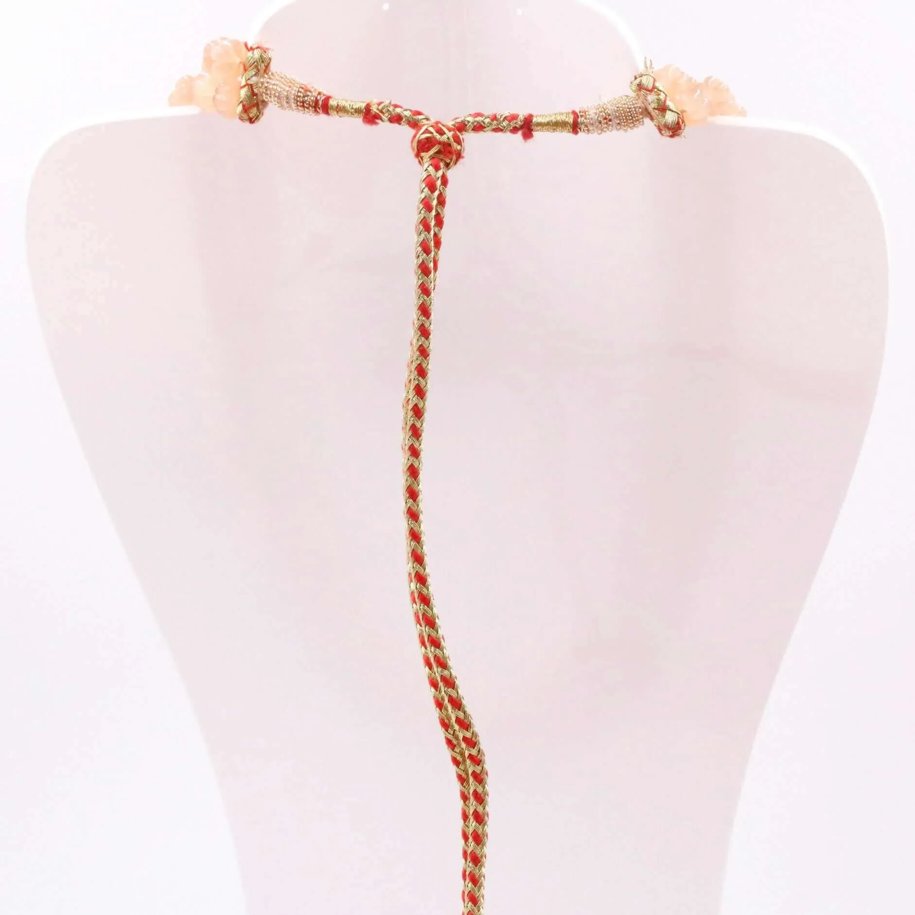 Mona Lisa Quartz Necklace Carved Gemstone Necklace Quartz Necklace Pumpkin Necklace Gemstone Necklace Beaded Necklace SKU: 6143176