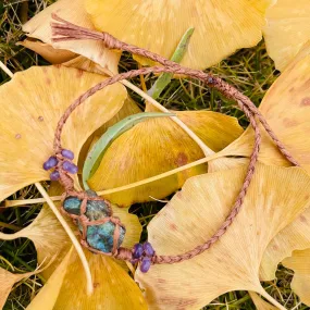 Moonstone Women Handmade Bracelets,Amethyst Bracelet,Fluorescent Gemstone ✨🌙💜