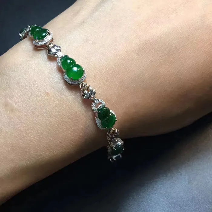 Natural Jade Bracelet Jadeite Bracelet NBT03