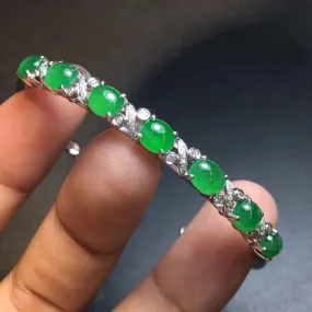 Natural Jade Bracelet Jadeite Bracelet NBT26