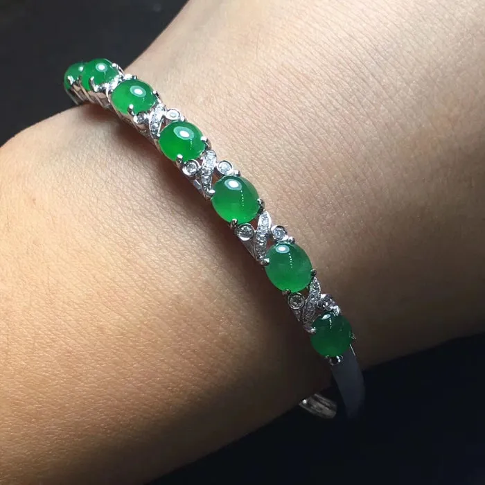 Natural Jade Bracelet Jadeite Bracelet NBT26