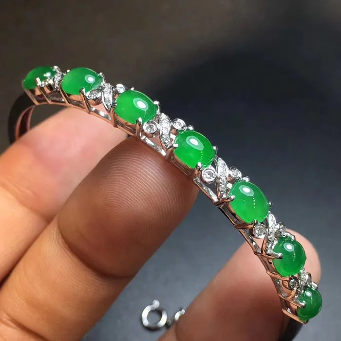 Natural Jade Bracelet Jadeite Bracelet NBT26