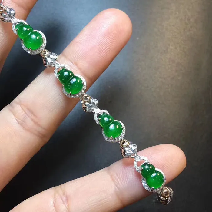 Natural Jade Bracelet Jadeite Bracelet NBT34