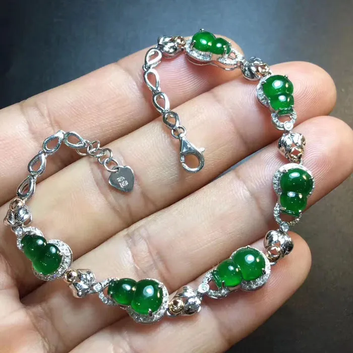 Natural Jade Bracelet Jadeite Bracelet NBT34