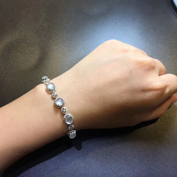 Natural Jade Bracelet Jadeite Bracelet NBT42