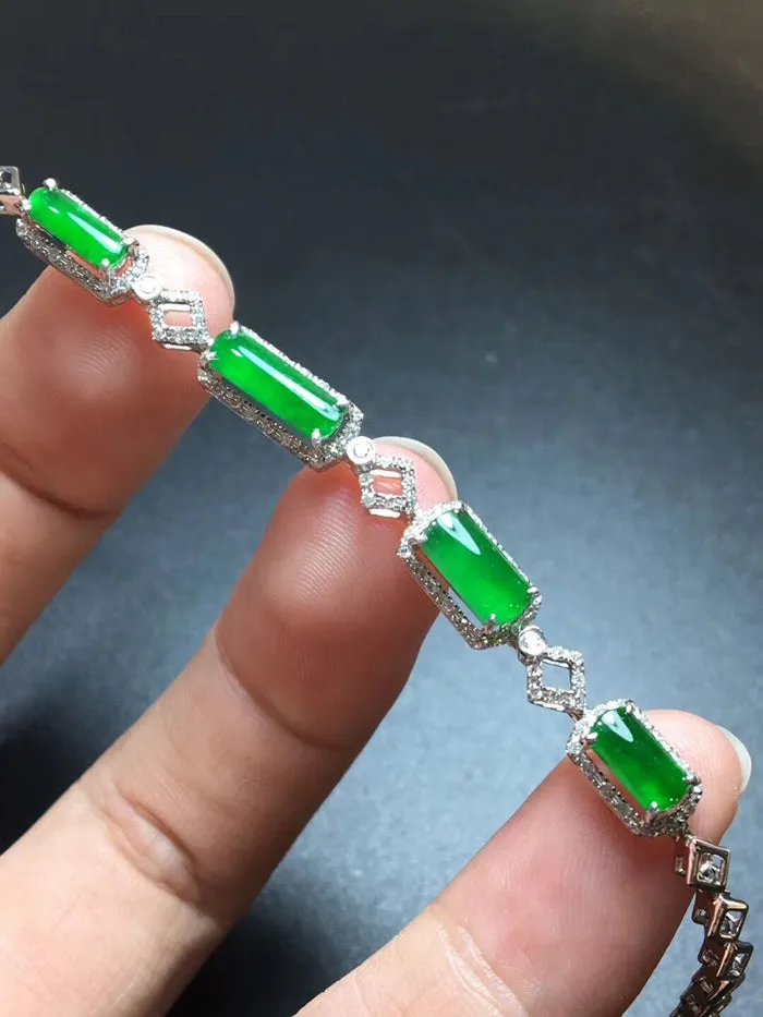 Natural Jade Bracelet Jadeite Bracelet NBT47