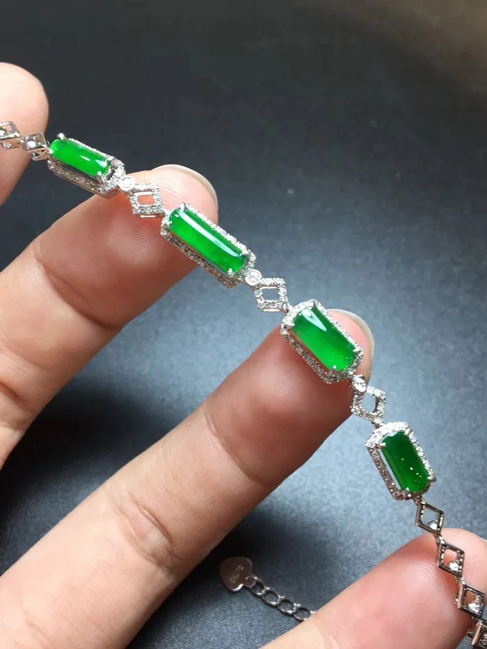 Natural Jade Bracelet Jadeite Bracelet NBT47