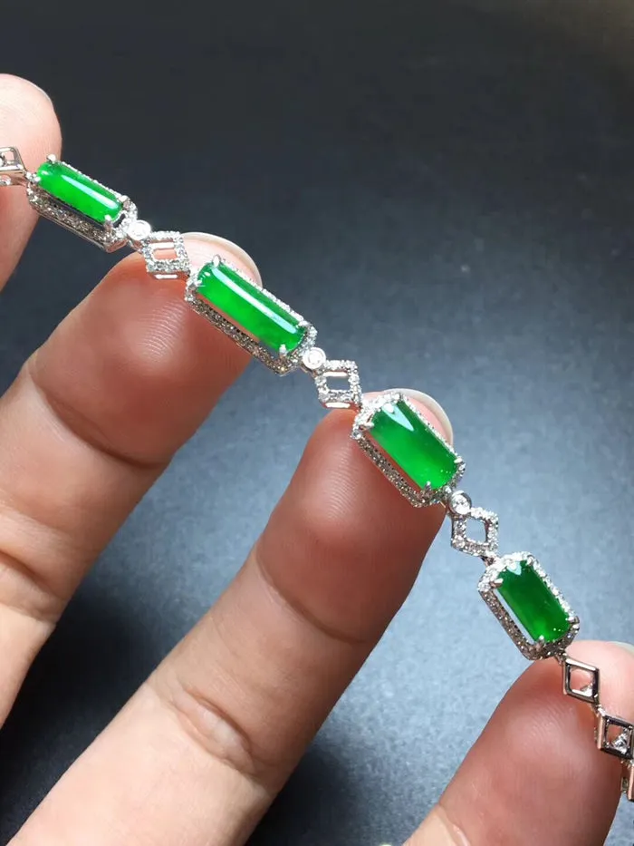 Natural Jade Bracelet Jadeite Bracelet NBT47