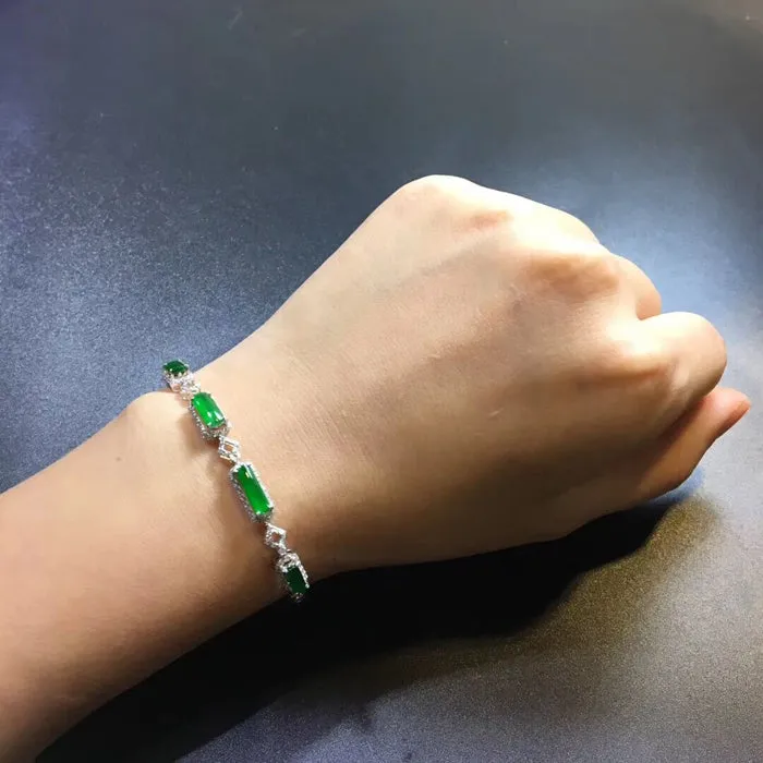 Natural Jade Bracelet Jadeite Bracelet NBT47