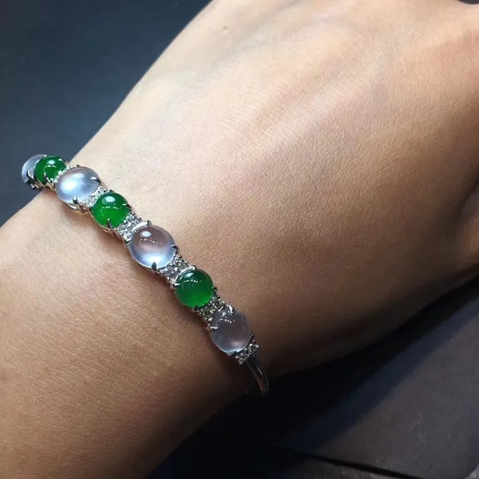 Natural Jade Bracelet Jadeite Bracelet NBT53