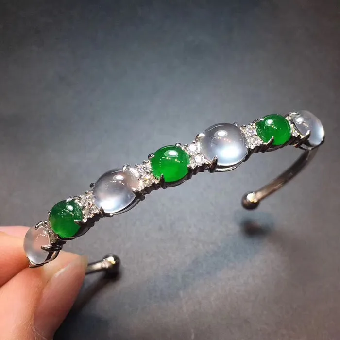 Natural Jade Bracelet Jadeite Bracelet NBT53