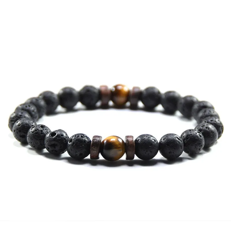 Natural Moonstone Bead Tibetan Buddha Bracelet