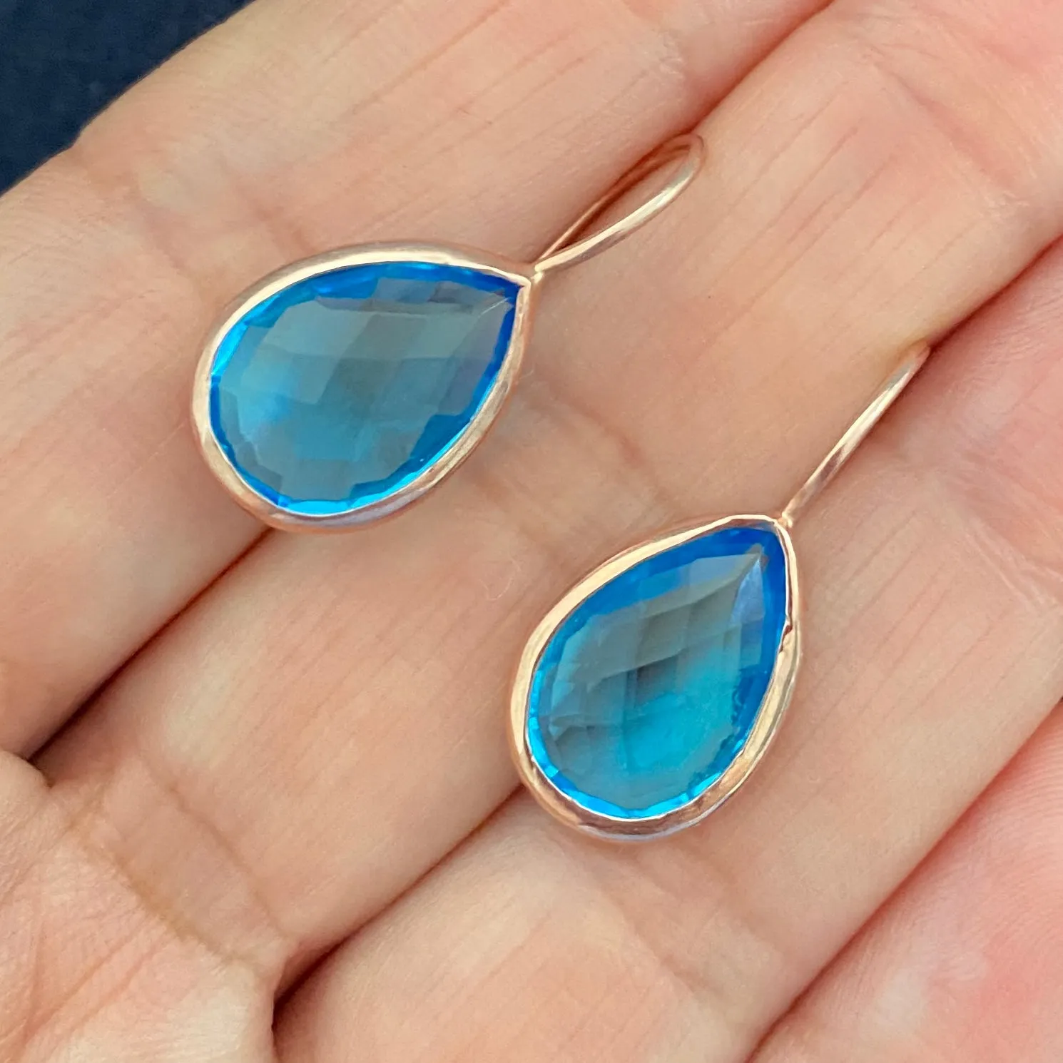 Natural Stone Droplet earrings