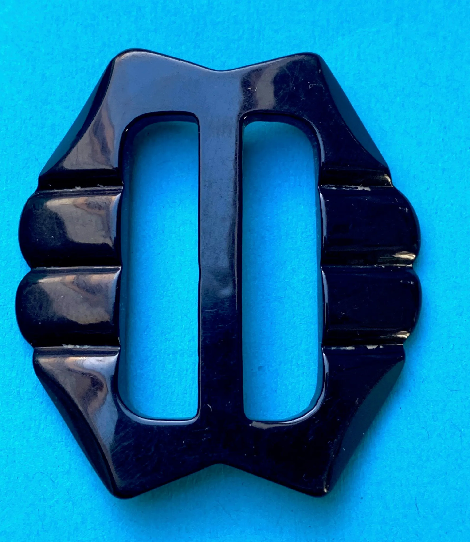 Navy Blue 1940s 5cm Belt Buckle