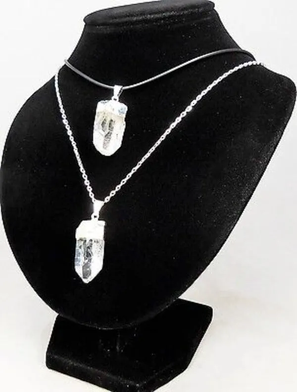 Necklace - Quartz Silver Plated