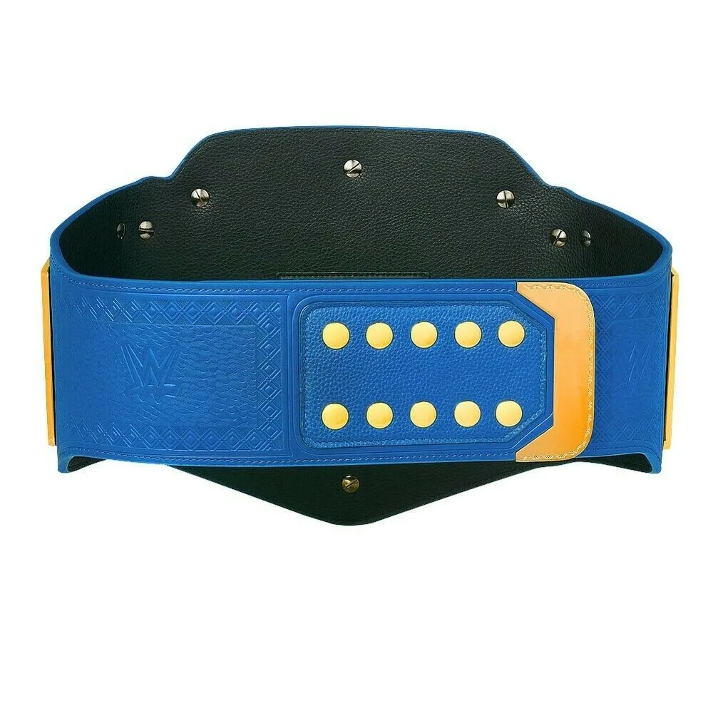 OFFICIAL WWE AUTHENTIC UNIVERSAL CHAMPIONSHIP BLUE REPLICA TITLE BELT 2MM ADULT SIZE