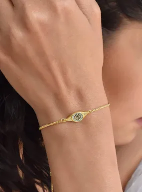 Ojo Evil Eye Gold Bracelet