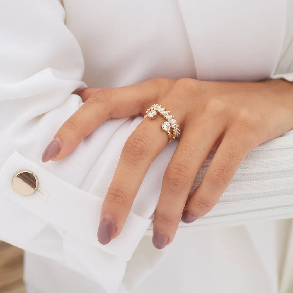 Open Round Diamond Ring