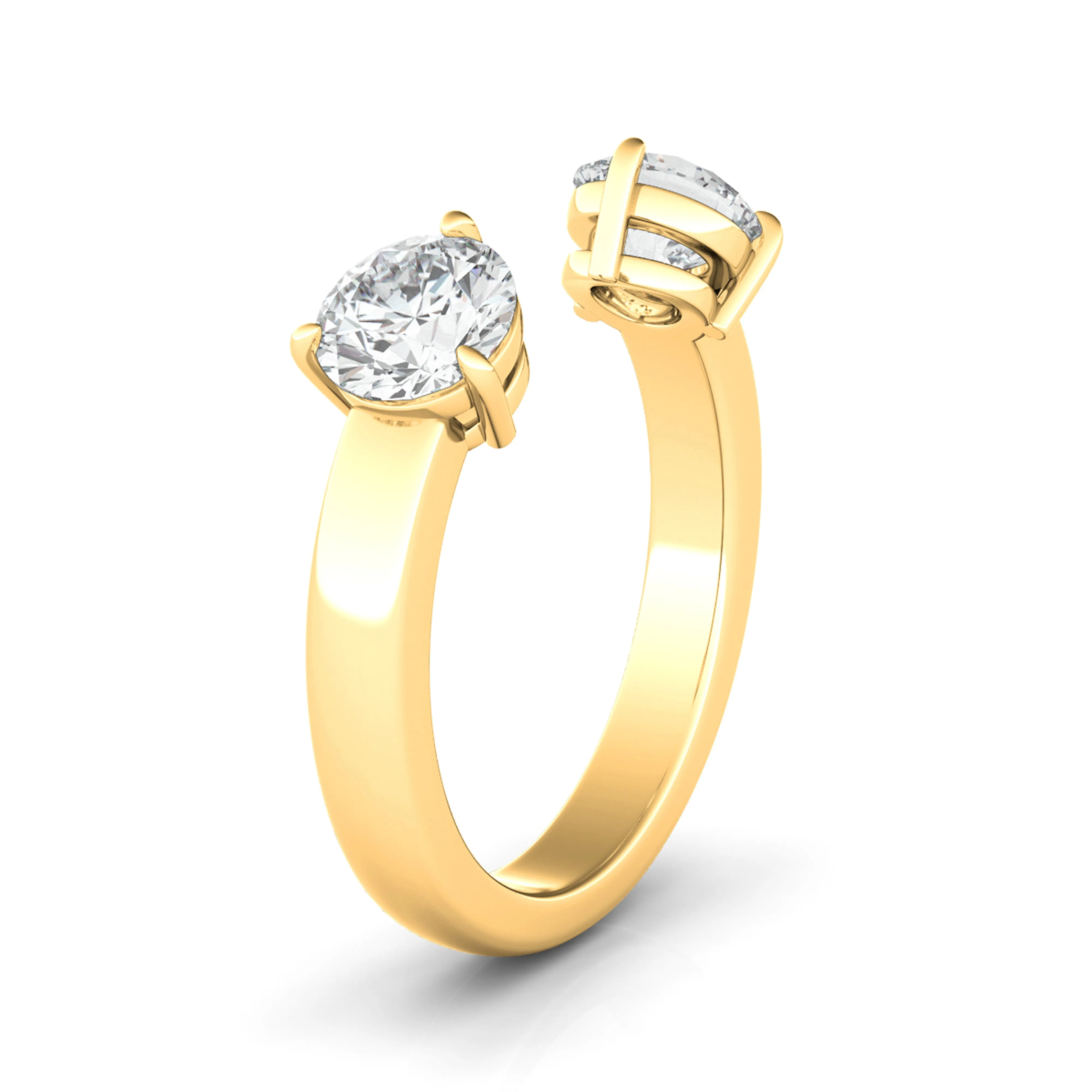 Open Round Diamond Ring