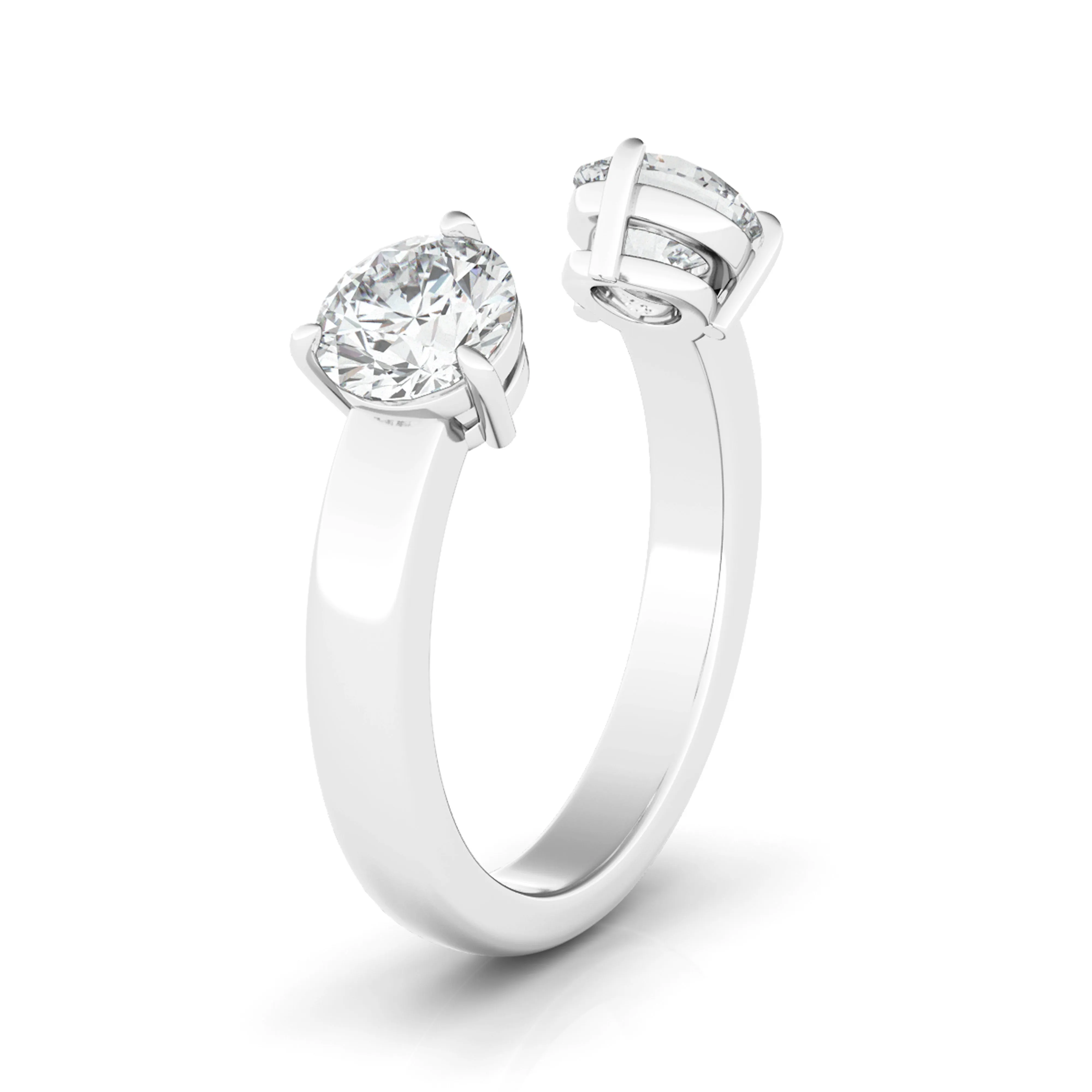 Open Round Diamond Ring