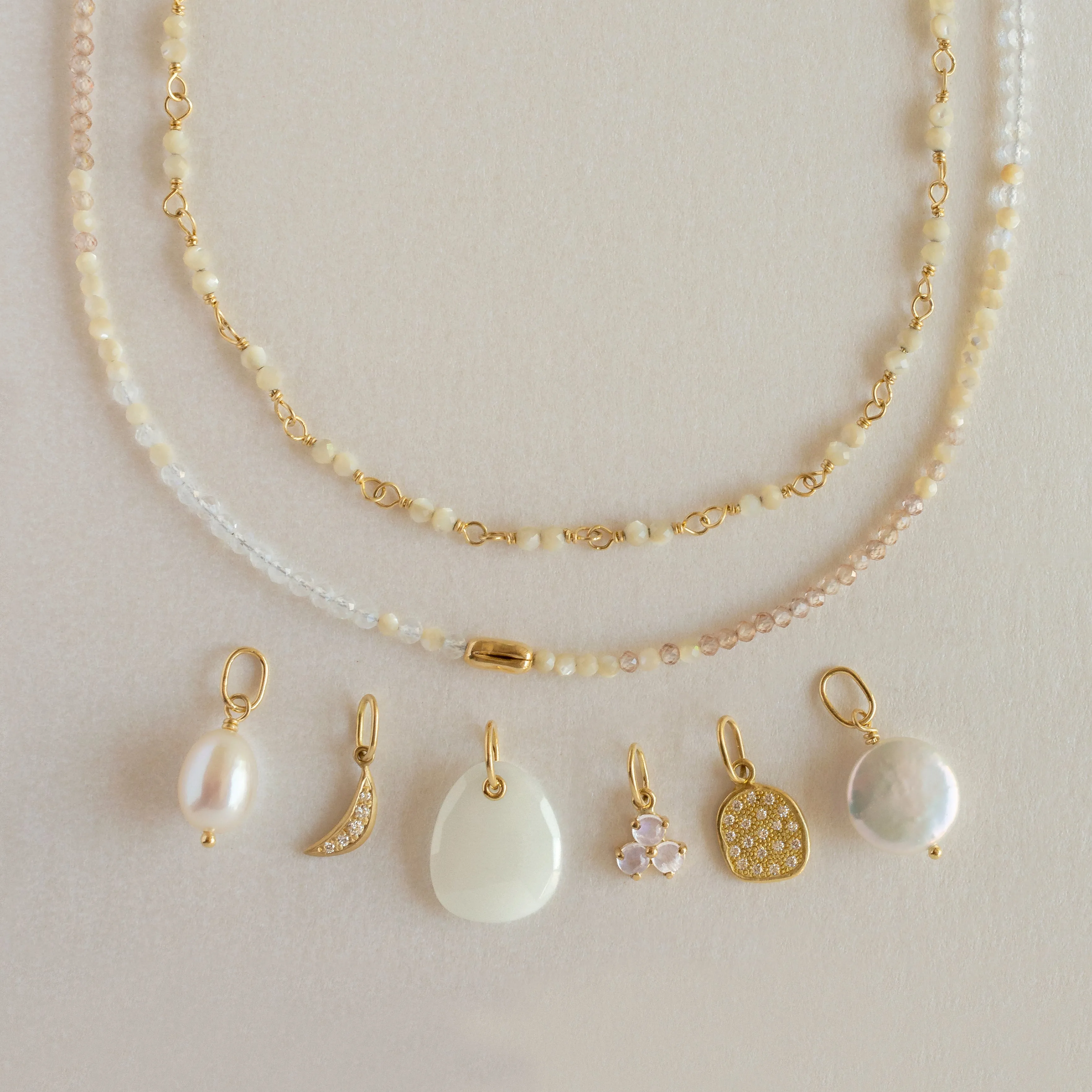 Oval Freshwater Pearl Charm