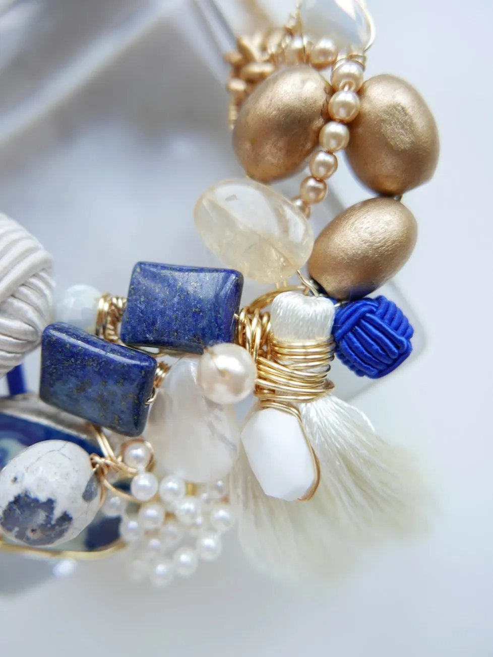 Overflowing - Porcelain Statement Necklace