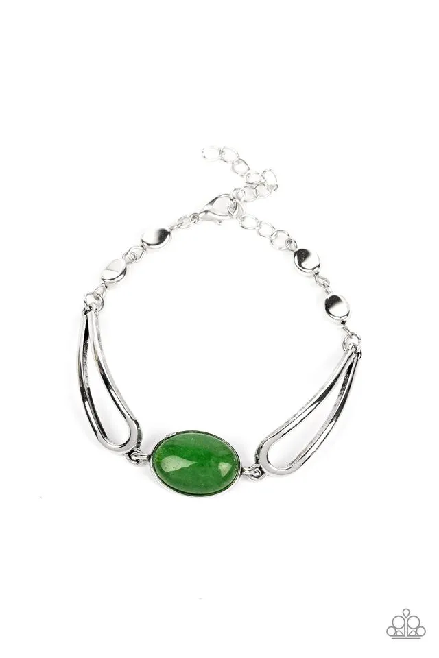 Paparazzi Bracelet ~ A Quarter Past ZEN - Green