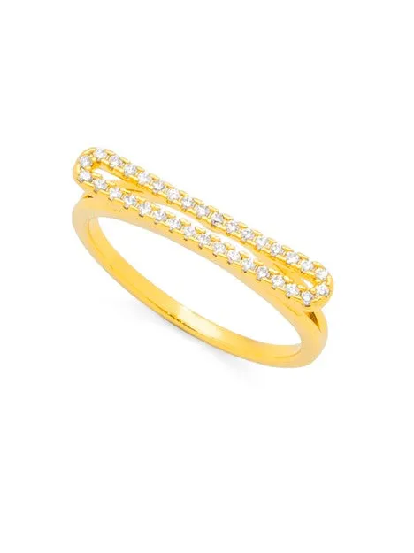 Pave Metal Ring