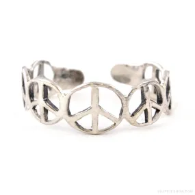 Peace Sign Toe Ring