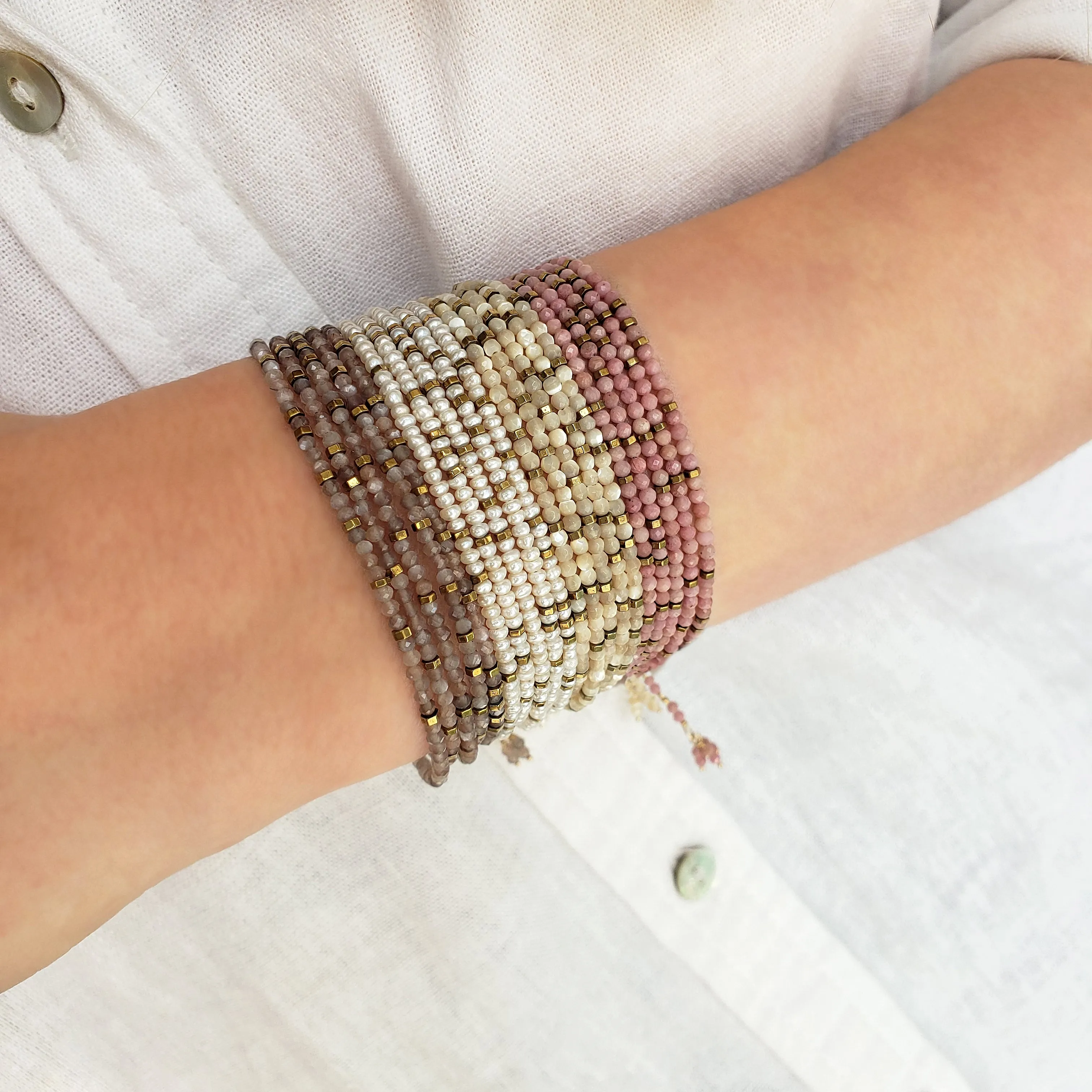 Pearl Wrap Bracelet - Necklace