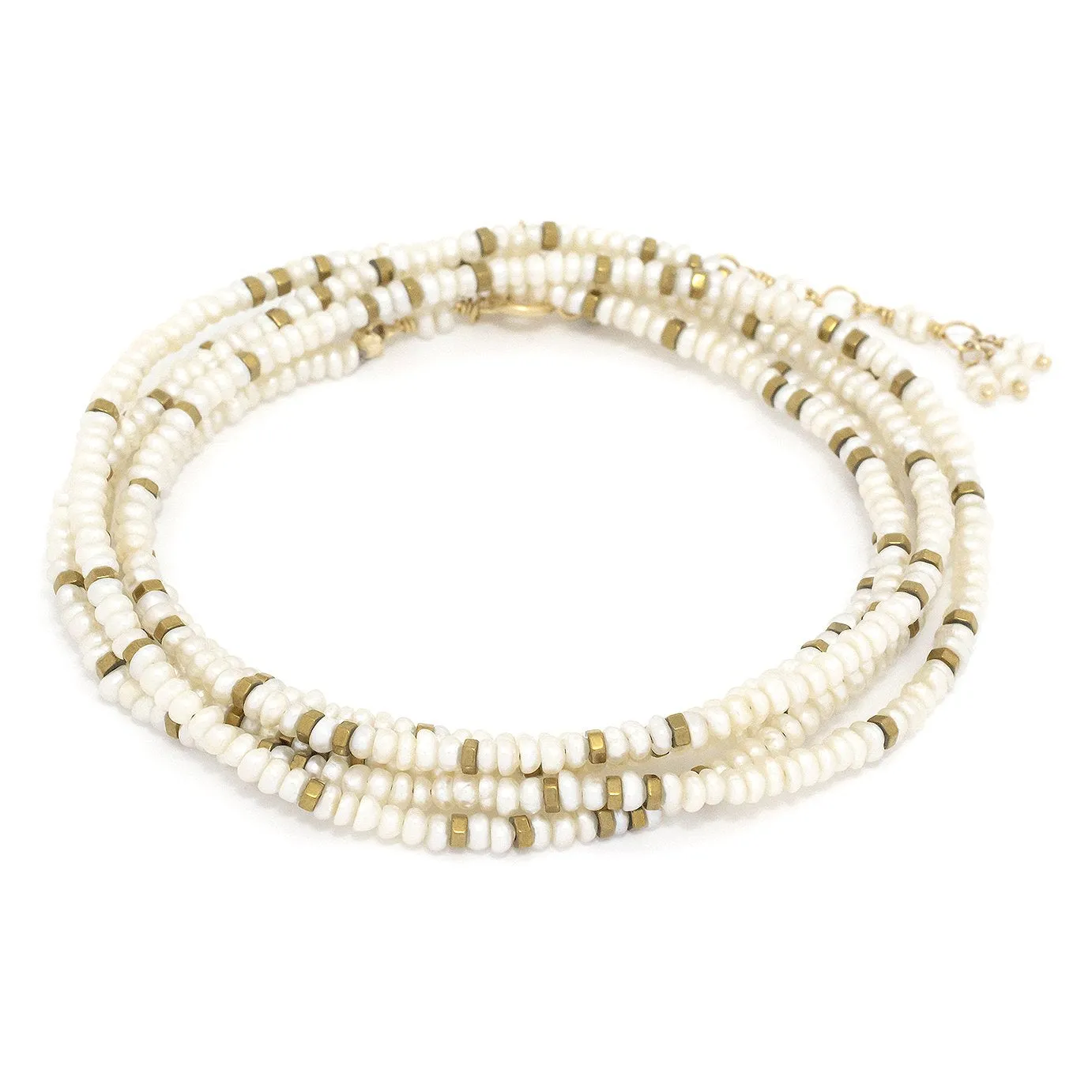 Pearl Wrap Bracelet - Necklace