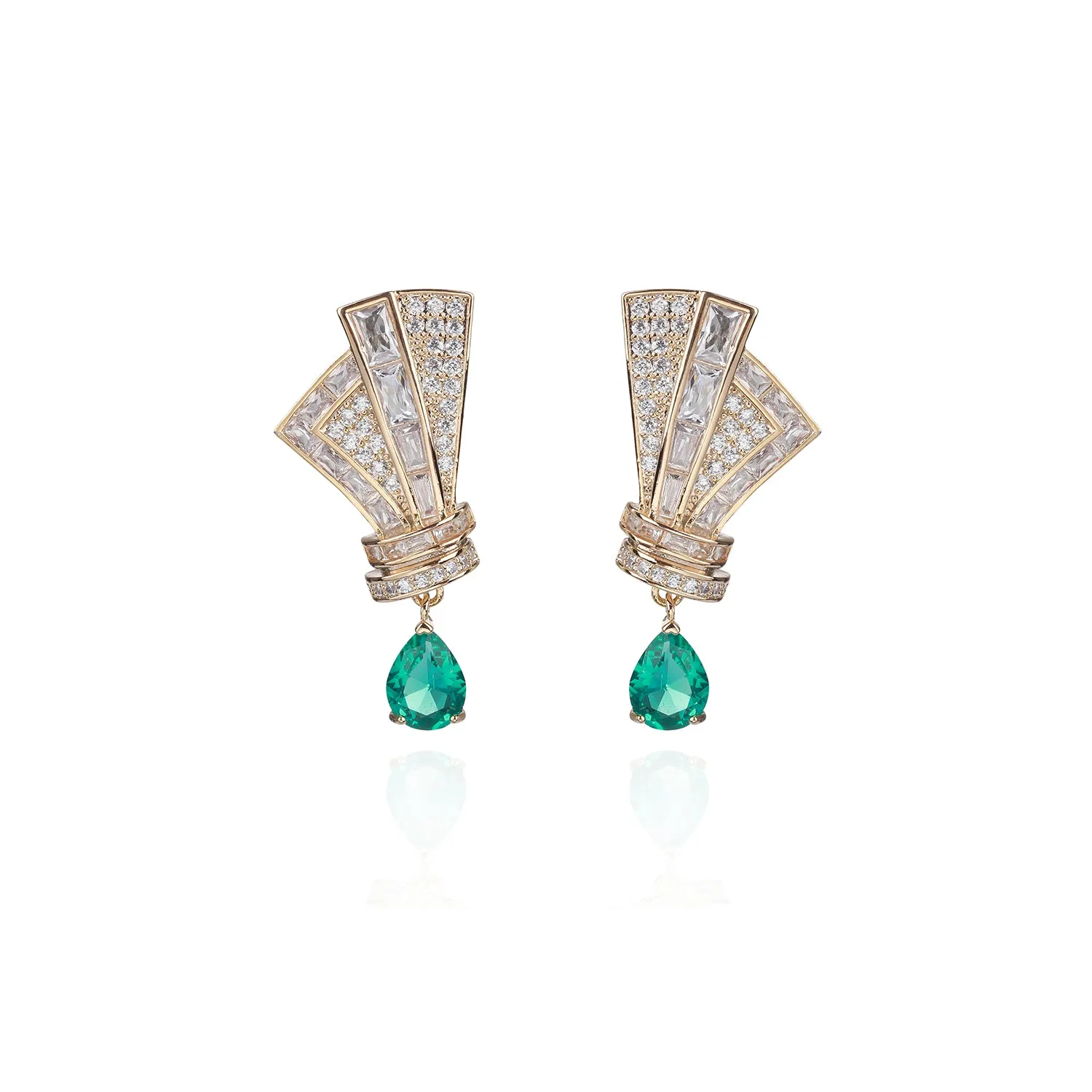 Popular Cubic Zircon Dangle Wedding Earring for Bridal Accessories Jewelry CE11693